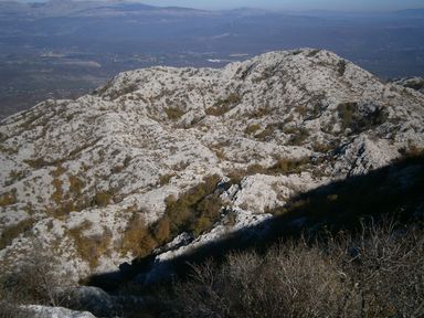 na grebenu Mosora, pogled na Jabukovac